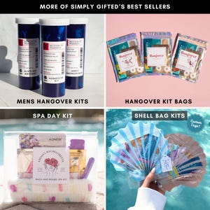 Pre-filled Hangover Kits | Funny Prescription Bottle Recovery Kit | Stocking Stuffer, Christmas Party Favor, Bachelorette, 21st Birthday image 8