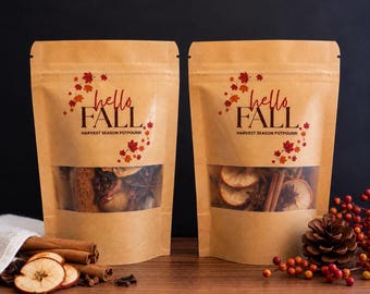Popurrí de otoño para olla a fuego lento / Popurrí de temporada de cosecha para estufa / Aroma a manzana y canela, un regalo acogedor para la anfitriona