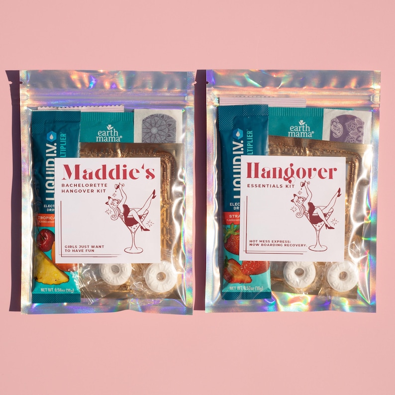 Kit Ressaca para Madrinhas | Lembrancinhas para Chá de Panela, Lembrancinhas de Festa | Kits de Recuperação para Despedida de Solteira imagem 4