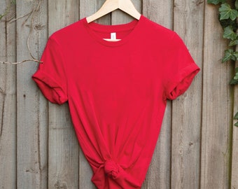 Bella Canvas Unisex T-Shirt: Soft Heather Tee, Plain Bulk Shirt