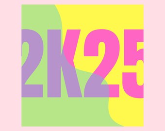 PRINTABLE Vibrant Aesthetic 2025 Calendar - Etsy