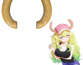 Kobayashi's Dragon Maid Lucoa Cosplay Horns 3D Model File