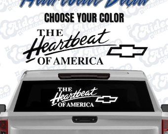 Chevy Heartbeat of America Vinyl Decal