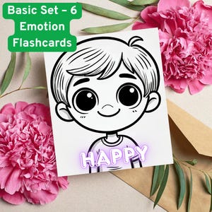 Emotion Flashcards for Toddlers: Autism & Early Learning (A4 PDF Download)