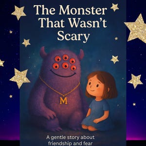 Monster Friendship Bedtime Story: Gentle Children&#39;s Book (Printable PDF)