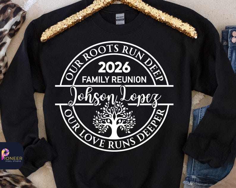 Family Reunion 2026 SVG PNG, Custom Family Name Reunion Design, Our Roots Run Deep Svg, Tree of Life Reunion, Matching Family Shirt svg image 7