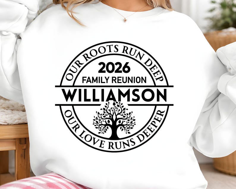 Family Reunion 2026 SVG PNG, Custom Family Name Reunion Design, Our Roots Run Deep Svg, Tree of Life Reunion, Matching Family Shirt svg image 6