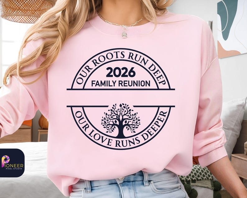 Family Reunion 2026 SVG PNG, Custom Family Name Reunion Design, Our Roots Run Deep Svg, Tree of Life Reunion, Matching Family Shirt svg image 8