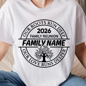 Family Reunion 2026 SVG PNG, Custom Family Name Reunion Design, Our Roots Run Deep Svg, Tree of Life Reunion, Matching Family Shirt svg image 17