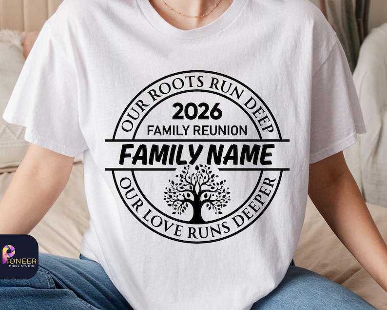 Family Reunion 2026 SVG PNG, Custom Family Name Reunion Design, Our Roots Run Deep Svg, Tree of Life Reunion, Matching Family Shirt svg image 17