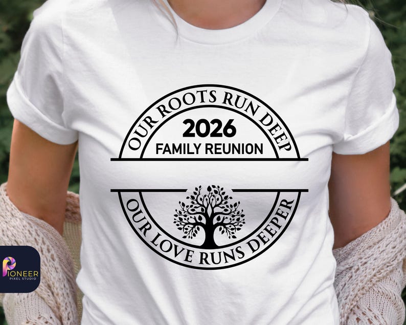 Family Reunion 2026 SVG PNG, Custom Family Name Reunion Design, Our Roots Run Deep Svg, Tree of Life Reunion, Matching Family Shirt svg image 5