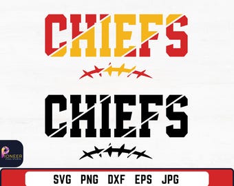 Chiefs SVG, Football Team Cut File (Digital Download)