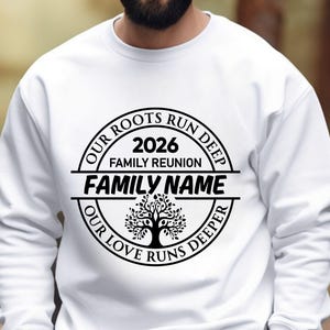 Family Reunion 2026 SVG PNG, Custom Family Name Reunion Design, Our Roots Run Deep Svg, Tree of Life Reunion, Matching Family Shirt svg image 11