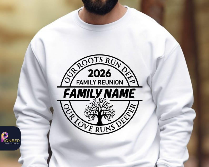 Family Reunion 2026 SVG PNG, Custom Family Name Reunion Design, Our Roots Run Deep Svg, Tree of Life Reunion, Matching Family Shirt svg image 11