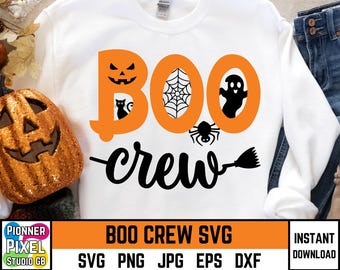 Boo Crew Halloween SVG: Family Shirt Design (Digital Download)