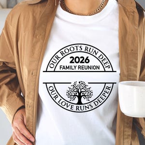 Family Reunion 2026 SVG PNG, Custom Family Name Reunion Design, Our Roots Run Deep Svg, Tree of Life Reunion, Matching Family Shirt svg image 15