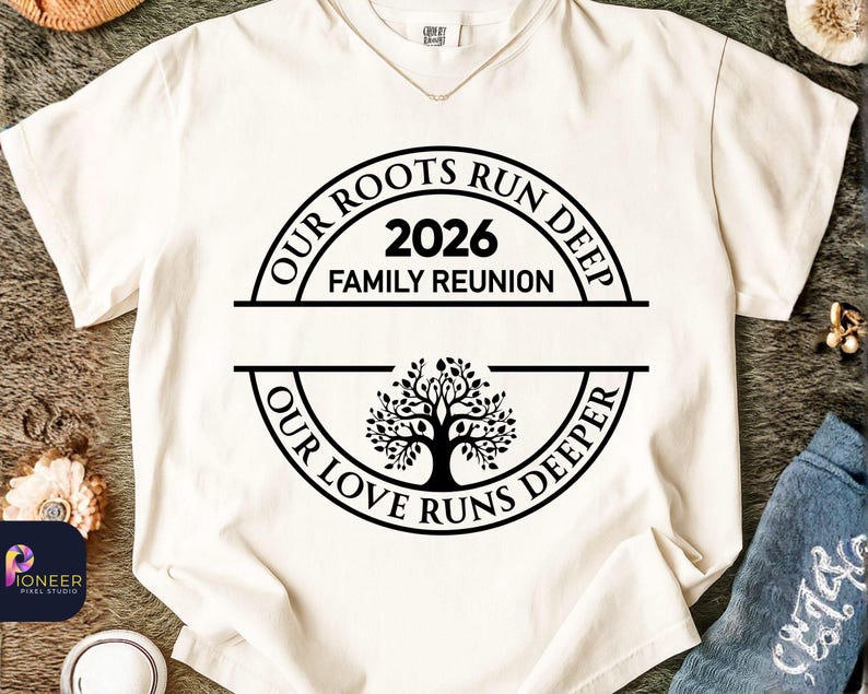 Family Reunion 2026 SVG PNG, Custom Family Name Reunion Design, Our Roots Run Deep Svg, Tree of Life Reunion, Matching Family Shirt svg image 10