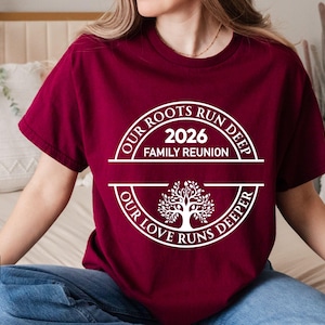 Family Reunion 2026 SVG PNG, Custom Family Name Reunion Design, Our Roots Run Deep Svg, Tree of Life Reunion, Matching Family Shirt svg image 12