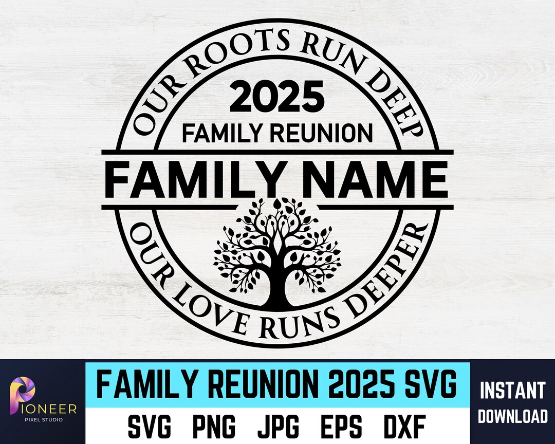 Family Reunion Tree SVG, Family Reunion Tree 2024 SVG , Family Reunion ...