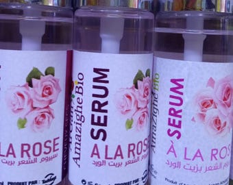 2 Natural Rose Serums 60ml Moroccan Rose Hair Oil Hair Care Shine Amazigh Organic Agadir Morocco