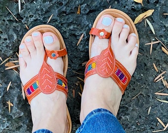 Ręcznie robione sandały etniczne
