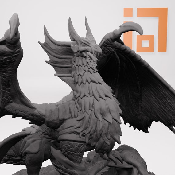 Figure of Malzeno From Monster Hunter, Dragon, Stl File, 3D