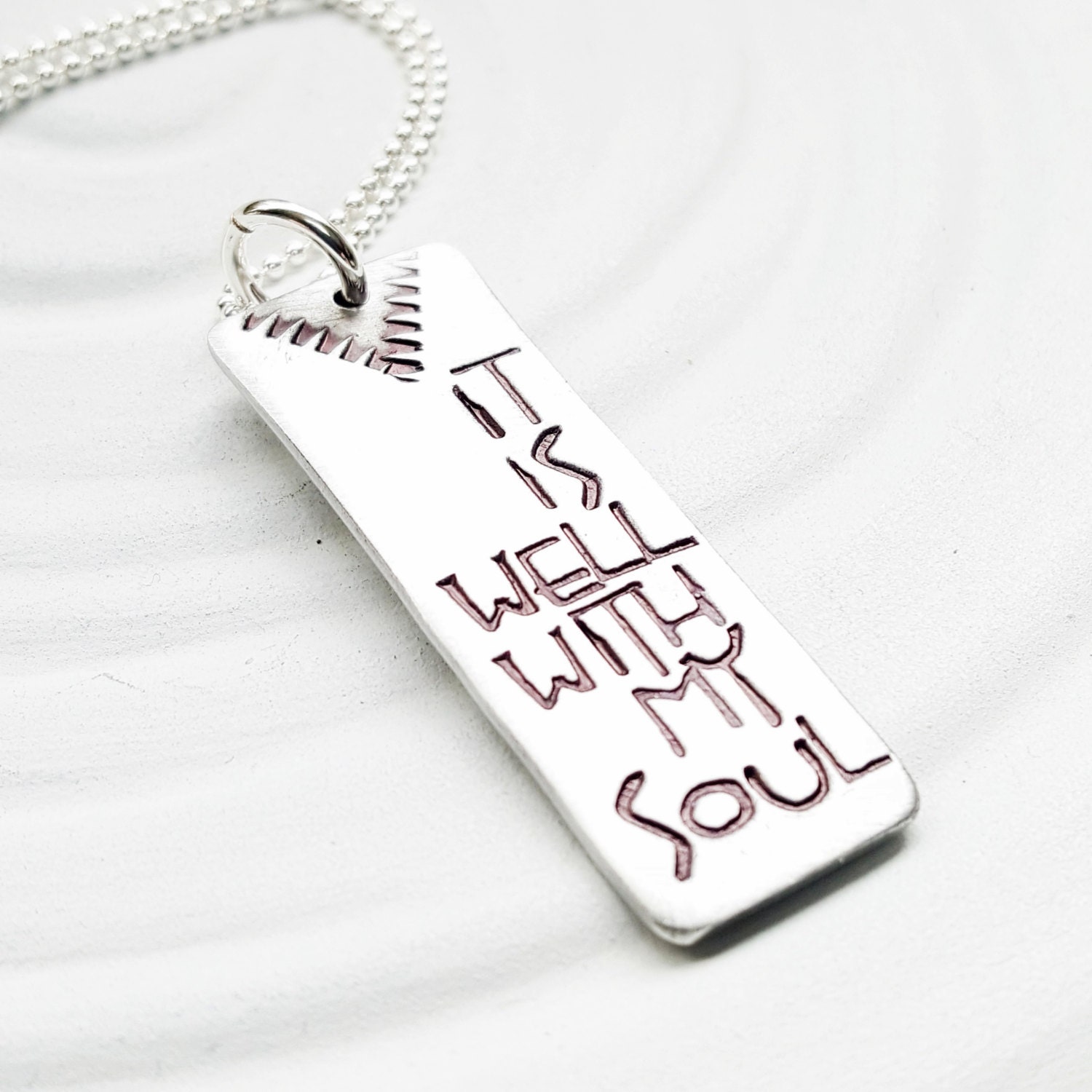 It is Well With My Soul Necklace Life's Purpose Gift Motivational Necklace  Inspirational Jewelry My Soul Jewelry-find Yourself-i/b/h 