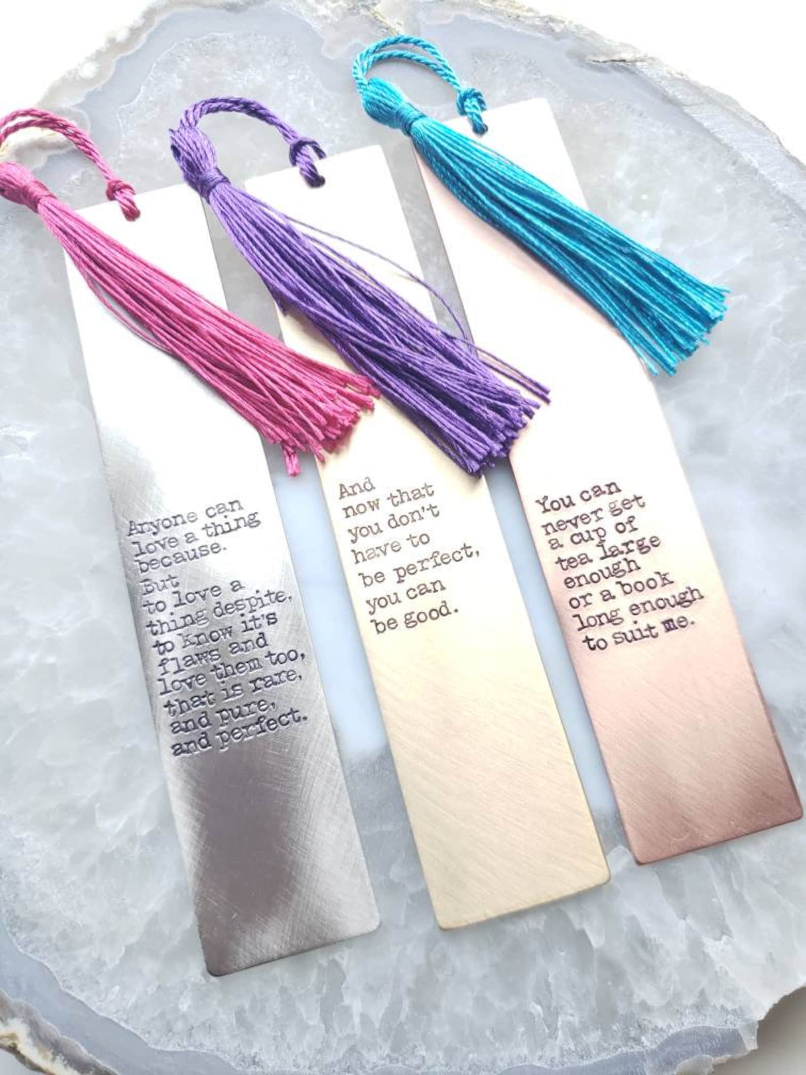 Personalized Metal Bookmark Customize with Your Favorite Etsy