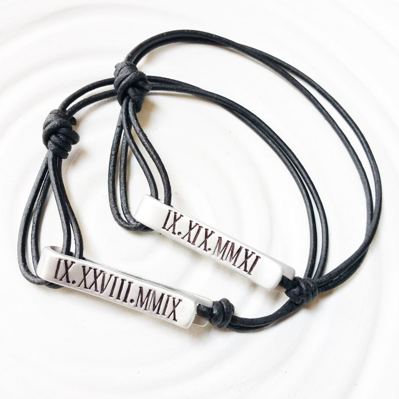 Personalized Bracelet Unisex Design Fold Over Clasp Etsy