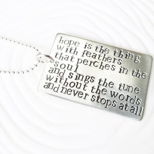 Literary Quote or Poetry Verse Hand Stamped Personalized | Etsy