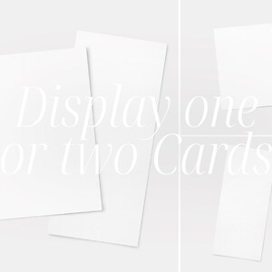 You can display the Cards single or together