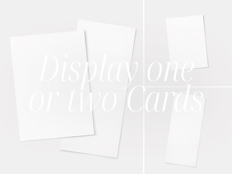 You can display the Cards single or together