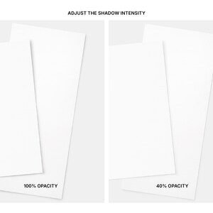 You can adjust the intensity of the Card shadows