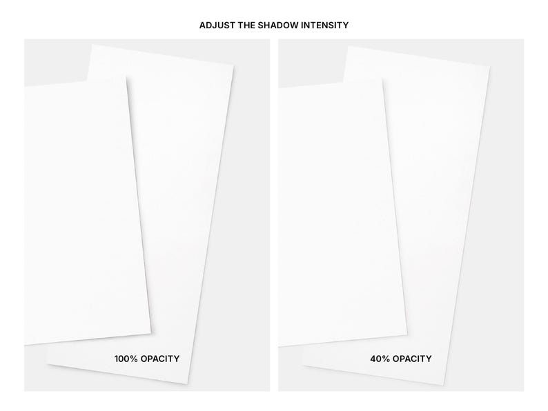 You can adjust the intensity of the Card shadows