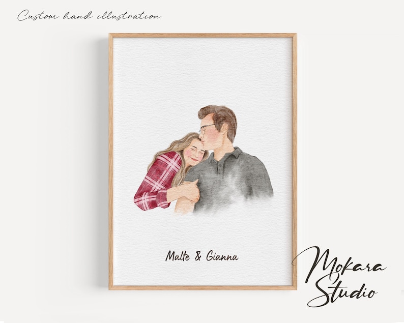 Digital Prints, Christmas Gift, Custom Portrait, Family Portrait