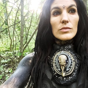 Bird Skull Necklace, Vulture Skull Replica