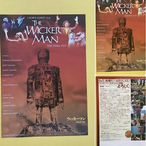 2022 the wicker man Final Cut version release movie film advertisement chirashi flyer