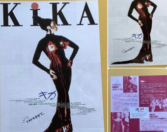1993 original kika by Pedro Almodóvar film advertisement chirashi flyer