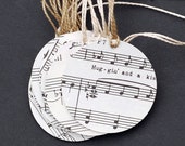 15 Sheet Music Gift Tags Recycled Vintage Sheet Music Paper - Etsy