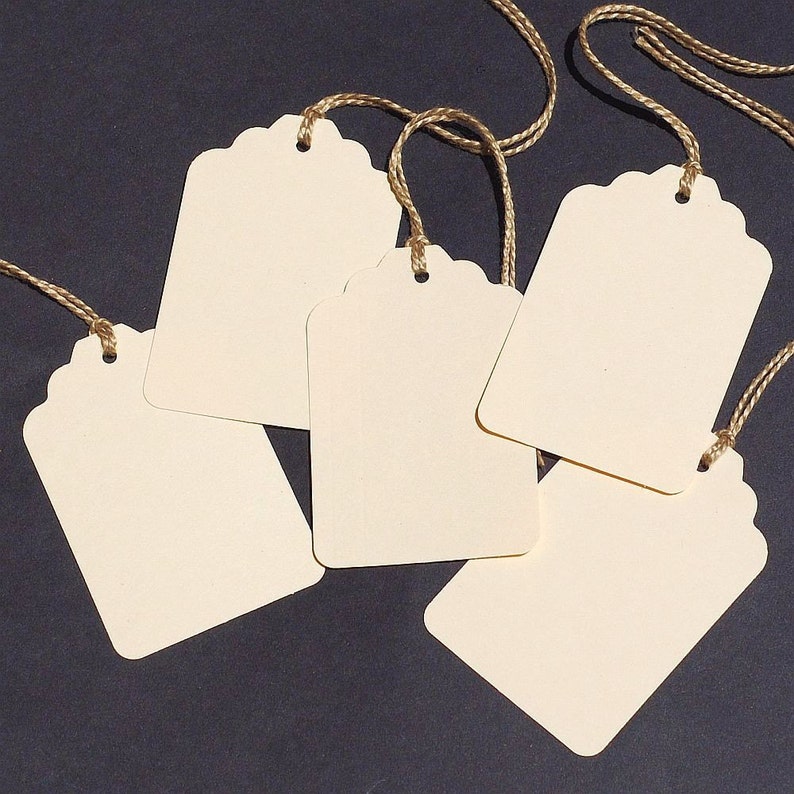 Blank Gift Tags 25 DIY Wedding Favor Tags Plain Paper Tags Etsy