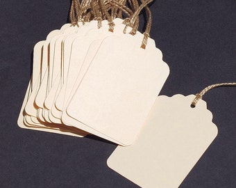 Blanko Geschenkanhänger - 25 DIY Hochzeitsanhänger, schlichte Papieranhänger, Aufhängeanhänger, recycelte Geschenkanhänger, Braut- oder Baby shower-Anhänger, Verpackungsmaterial