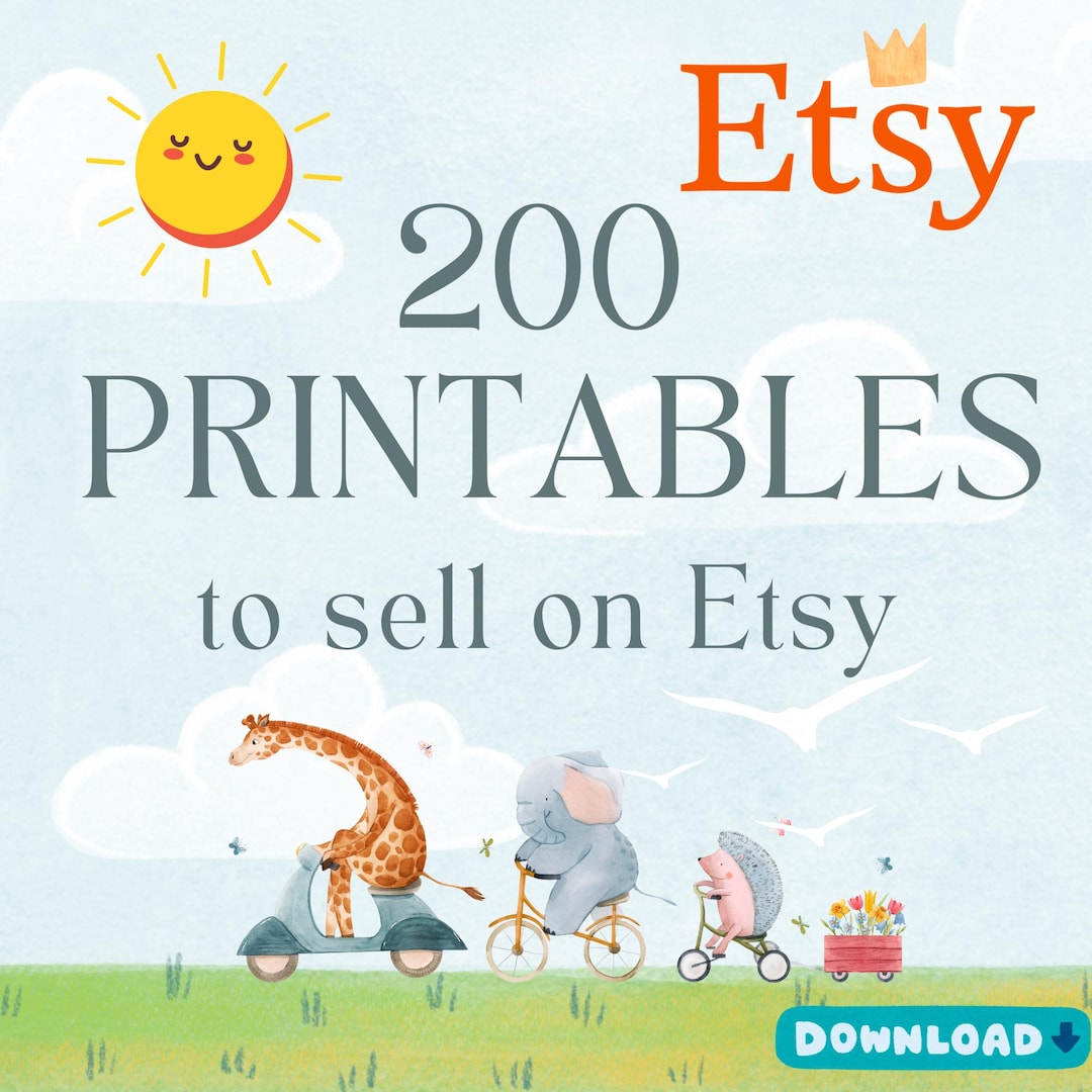 200 Printable Product Ideas to Sell on Etsy Categorized by Niches ...