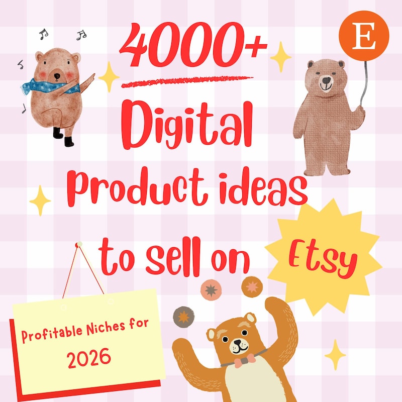 Top Best Selling Digital Products Etsy