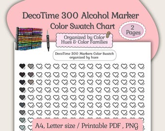 Stalenkaart DecoTime 300: kleurtinten, afdrukbare pdf