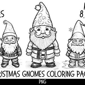 Cozy Gnome Coloring Page – Winter Gnome with Hot Drink