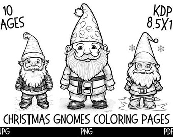 Cosy Gnome Kleurplaat – Winterkabouter met warme drank