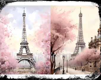 Paris Junk Journal Kit | Printable Vintage Ephemera for Scrapbooking & Journaling