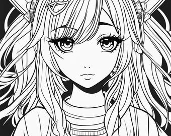 アニメ塗り絵：ティーンと大人のためのリラックスアート（すぐに