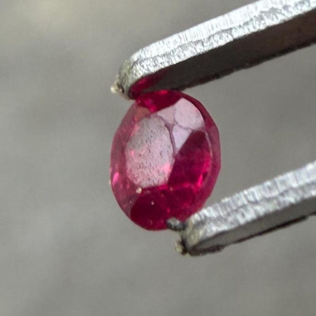 Pigeon Ruby Pigeon Blood Ruby .01 Ct Natural Untreated Ruby Oval Cut Tiny Gemstone ...