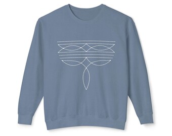 Boot Stitch Sweatshirt, Western Style, Trendy Cowgirl Shirt, Rodeo Shirt, Cowgirl Shirt, Western Shirt, Gift for Her Country Fashion Sweater
